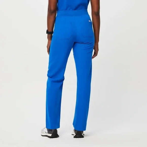 Figs Royal Blue Livingston scrub pants + Catarina scrub top - Picture 2 of 6